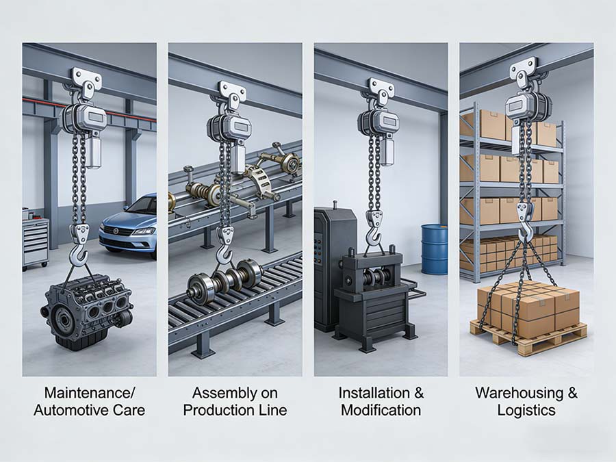 1 Tonne Electric Chain Hoist Application 1 Tonne Electric Chain Hoist Application